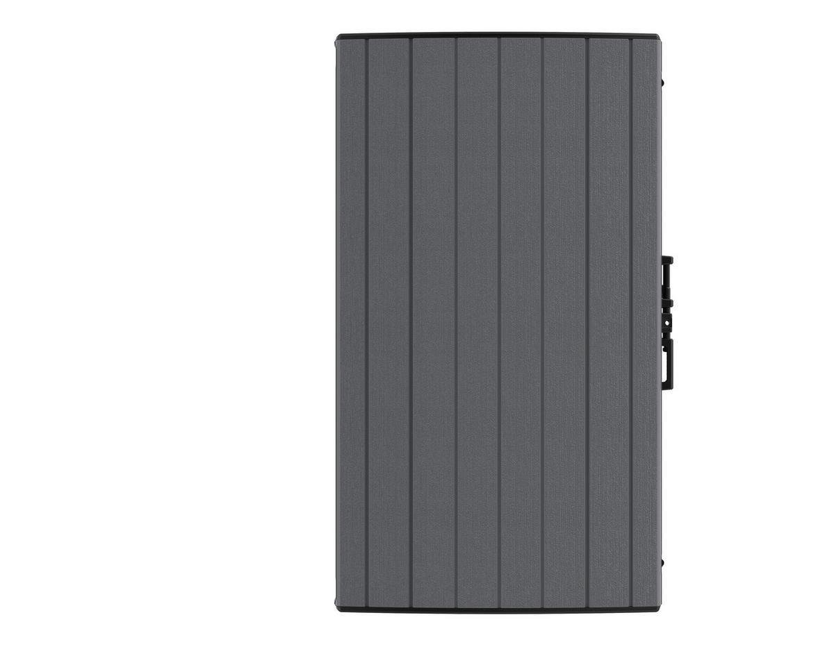 VCM Mülltonnenbox 2er StoreAway grau Kunststoff B/H/L: ca. 145x125x83 cm StoreAway - grau (83,00/145,00/125,00cm) - VCM