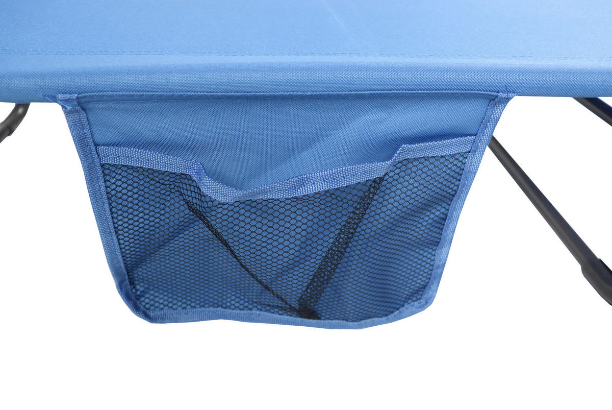 VCM Sonnenliege Bindox blau Stahl B/H/L: ca. 55x24x185 cm Bindox - blau (185,00/55,00/24,00cm) - VCM