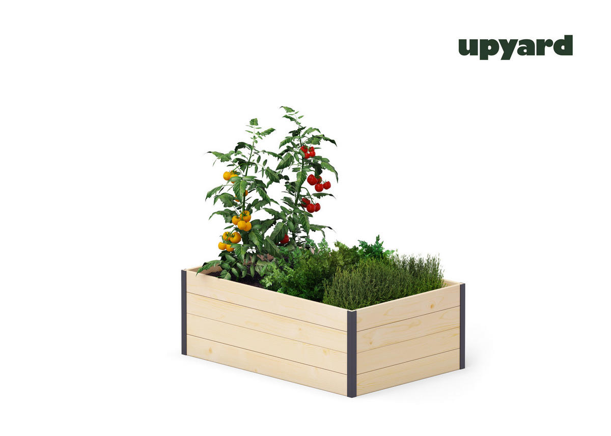 UPYARD Hochbeet MODERN natur Holz B/H/L: ca. 80x40x120 cm MODERN - natur (120,00/80,00/40,00cm) - UPYARD