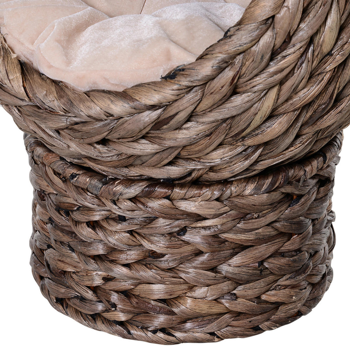 PawHut Katzenkorb dunkelbraun Baumwolle B/H/L: ca. 33x52x42 cm Katzenkorb - dunkelbraun (42,00/33,00/52,00cm) - PawHut