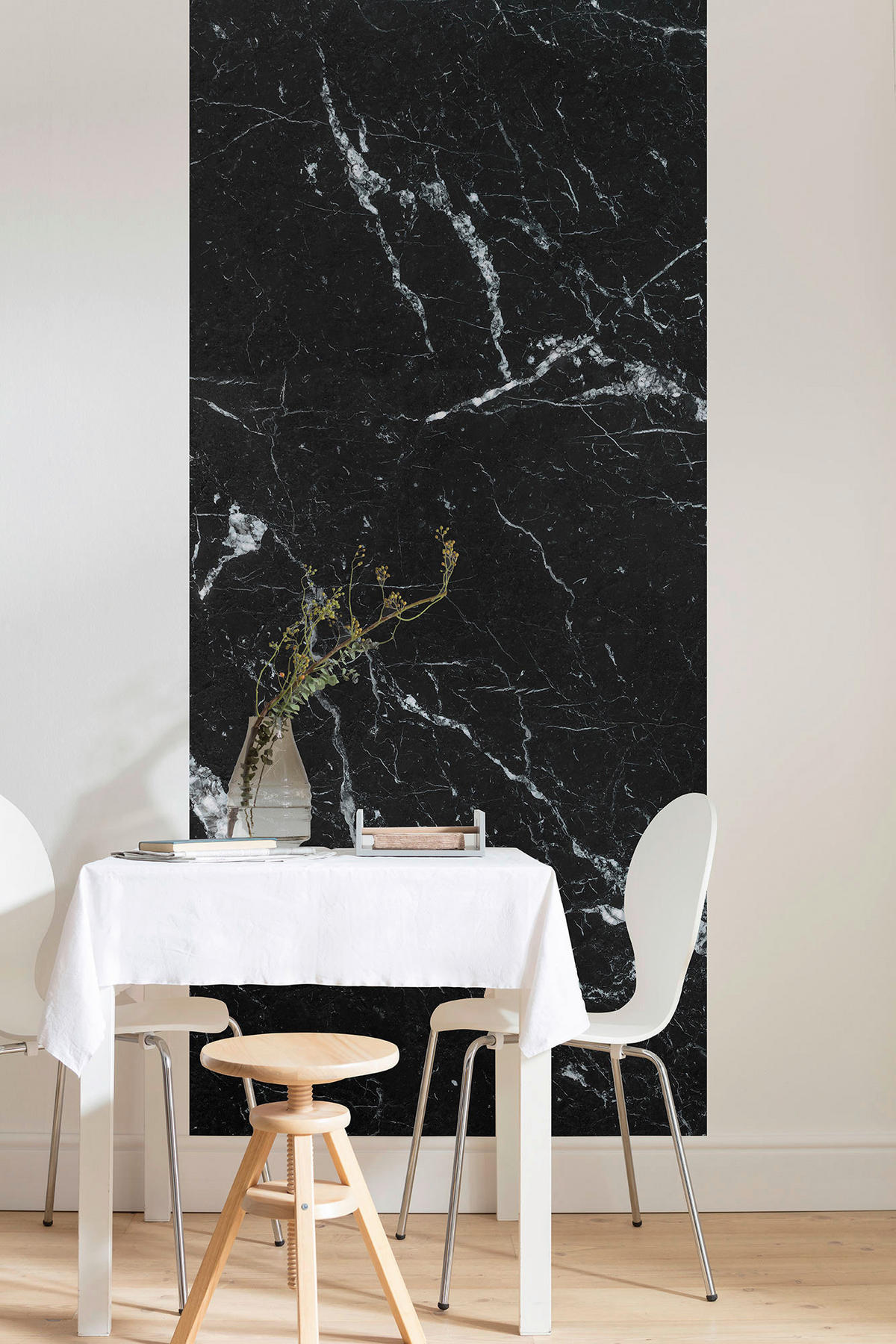 Komar Fototapete Marble Nero B/L: ca. 100x250 cm Marble Nero - (100,00/250,00cm) - Komar