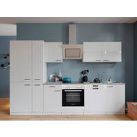 Respekta Küchenblock KB310WWCGKE178G weiß B/H/T: ca. 310x200x60 cm KB310WWCGKE178G - Beton/weiß (310,00/200,00/60,00cm) - Respekta