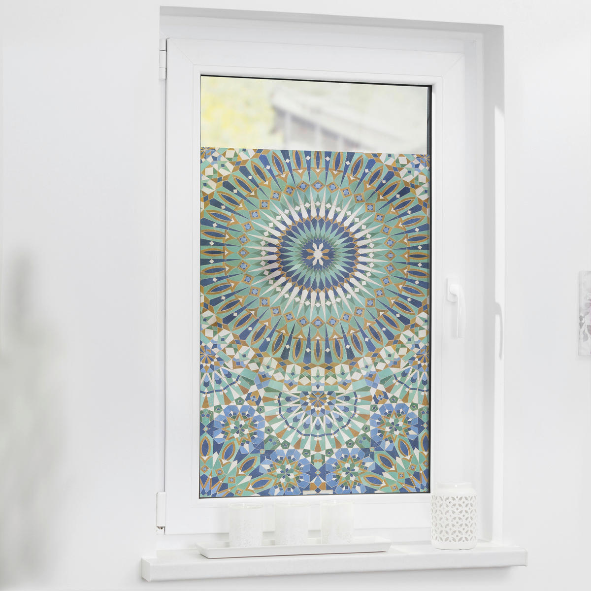 LICHTBLICK Fensterfolie Ornament bunt B/L: ca. 50x50 cm ▷ online bei POCO  kaufen