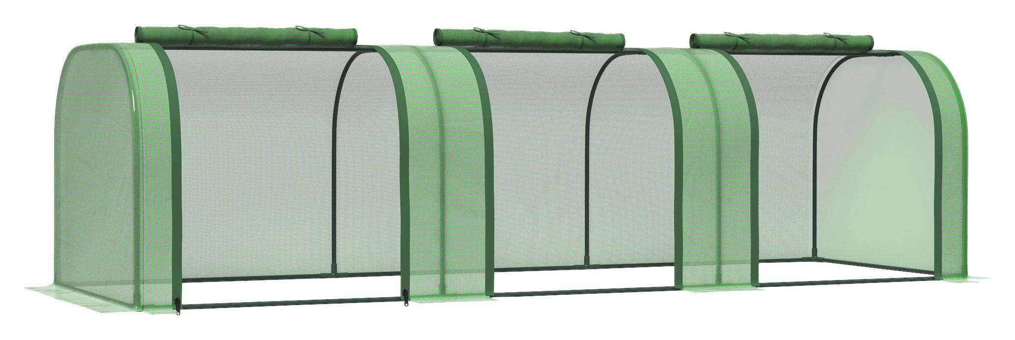 Outsunny Mini-Gewächshaus B/H/L: ca. 100x80x295 cm Mini-Gewächshaus - dunkelgrün (295,00/100,00/80,00cm) - Outsunny