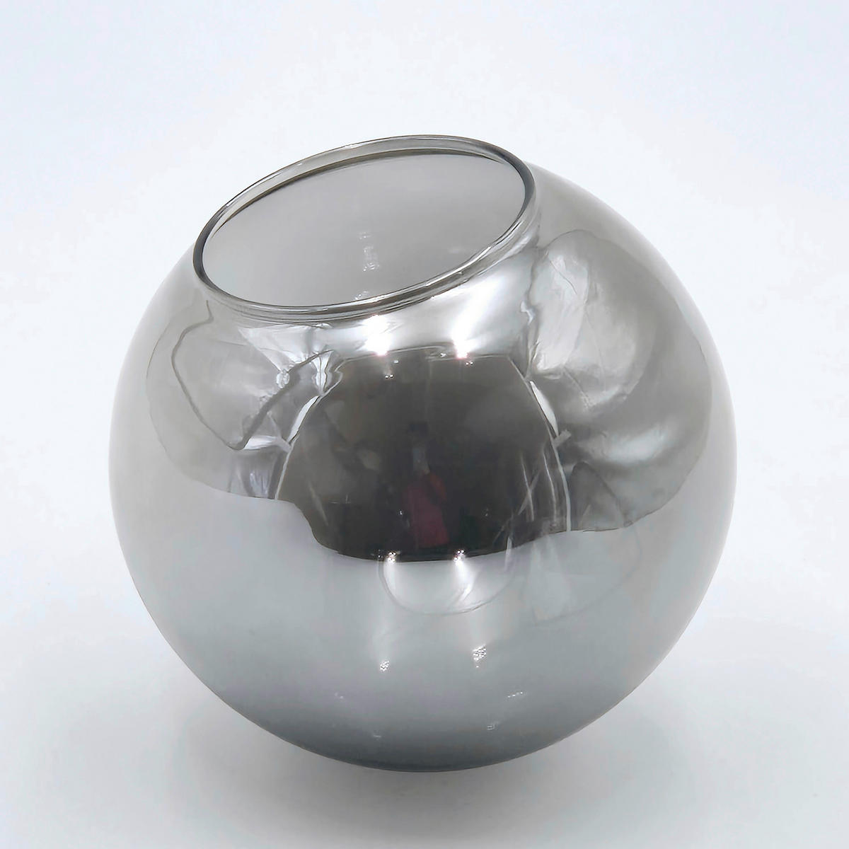 Lamkur Anbauleuchte Chrom schwarz Glas Stahl B/H/L: ca. 64x20x64 cm E14 6 Brennstellen MALENA - schwarz/Chrom (64,00/64,00/20,00cm) - Lamkur