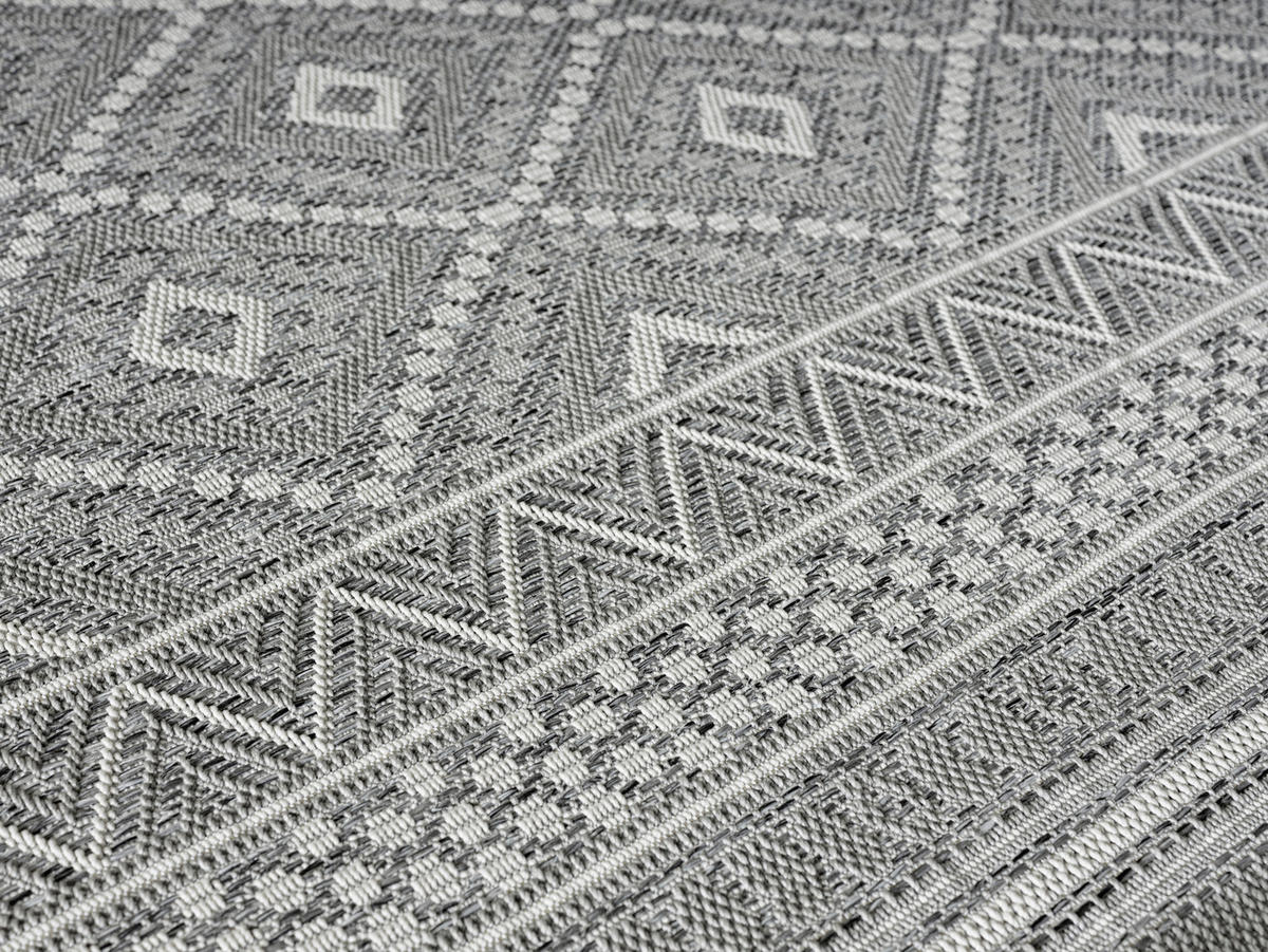 Merinos Teppich Ottowa grau B/L: ca. 120x160 cm Ottowa - grau (120,00/160,00cm) - Merinos