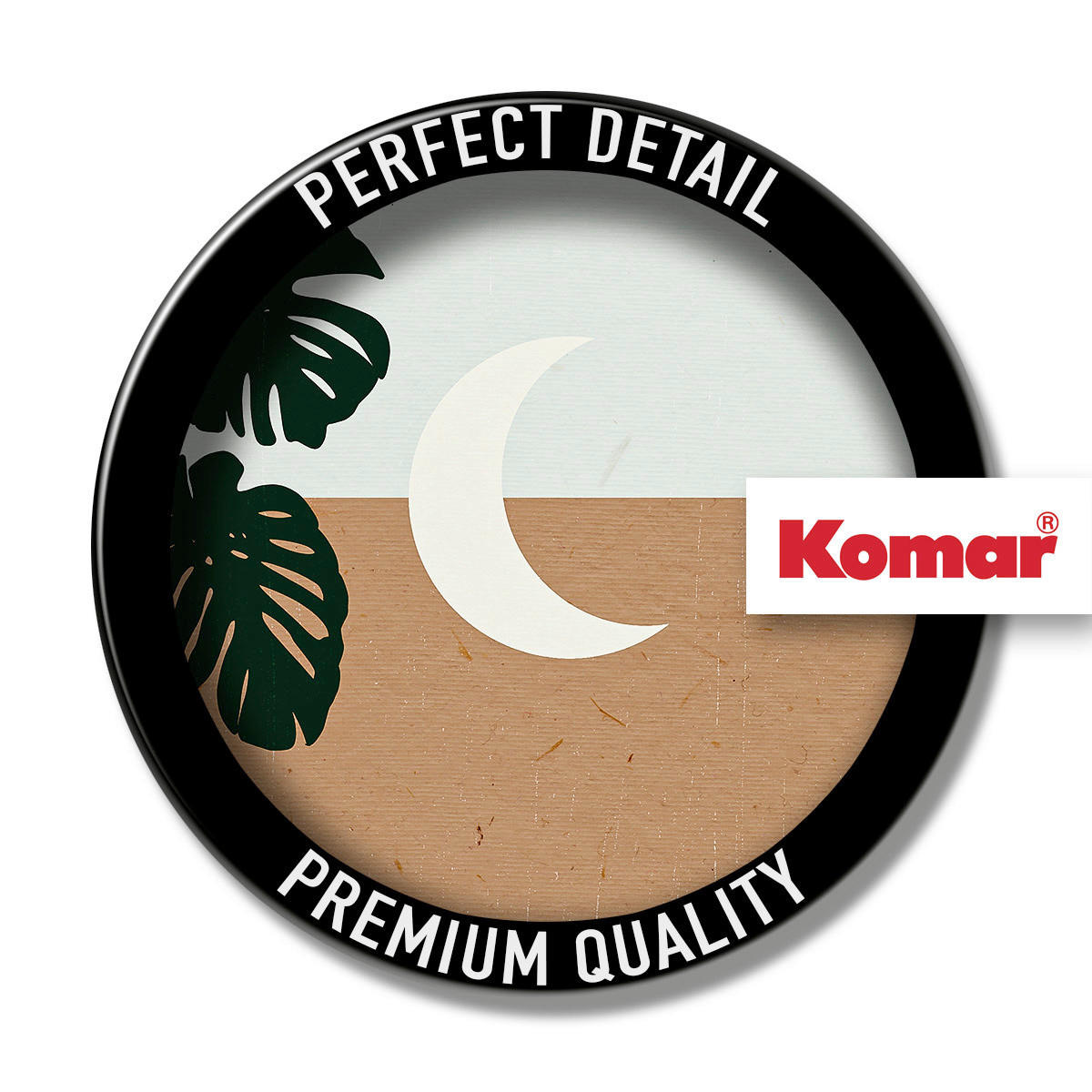 Komar Poster Silence Crescent Moon Pflanzen B/L: ca. 50x70 cm Silence Crescent Moon - (50,00/70,00cm) - Komar