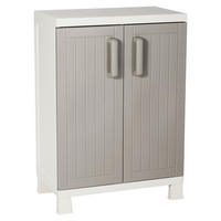 Toomax Kunststoffschrank Wood Midi hellgrau Kunststoff B/H/T: ca. 65x93x37 cm Wood Midi - hellgrau (65,00/93,00/37,00cm) - Toomax