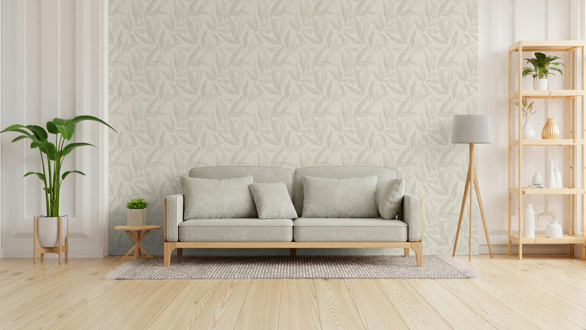 A.S.Création Vliestapete grau creme weiß B/H/D: ca. 53x1005x9,3 cm Vliestapete - weiß/creme (9,30/1005,00cm) - A.S.Creation