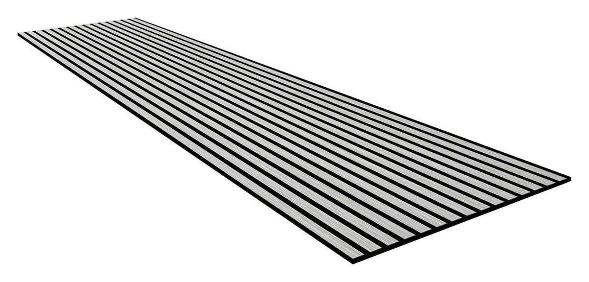 Wand-und Akustikpaneel grau L/B/H: ca. 244x60x1 cm pro Stück Akustikpaneel 244x60 Grey Oak - grau (244,00/60,00/1,00cm)