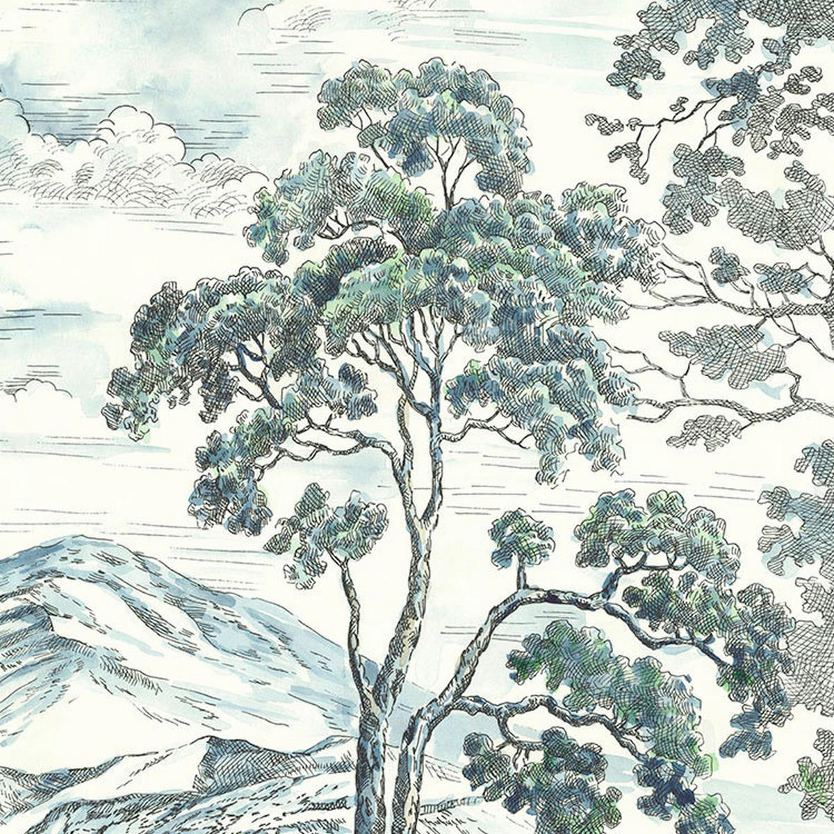 Komar Fototapete Highland Trees B/L: ca. 250x280 cm Highland Trees - (250,00/280,00cm) - Komar