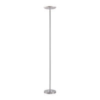 Just Light LED-Deckenfluter HANS 11729-55 stahlfarbig Eisen Kunststoff H/D: ca. 181x30 cm 1 Brennstellen HANS - stahlfarbig (30,00/181,00cm) - Just Light