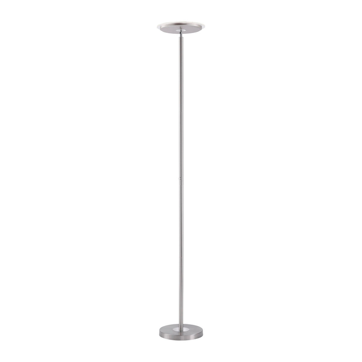 Just Light LED-Deckenfluter HANS 11729-55 stahlfarbig Eisen Kunststoff H/D: ca. 181x30 cm 1 Brennstellen HANS - stahlfarbig (30,00/181,00cm) - Just Light