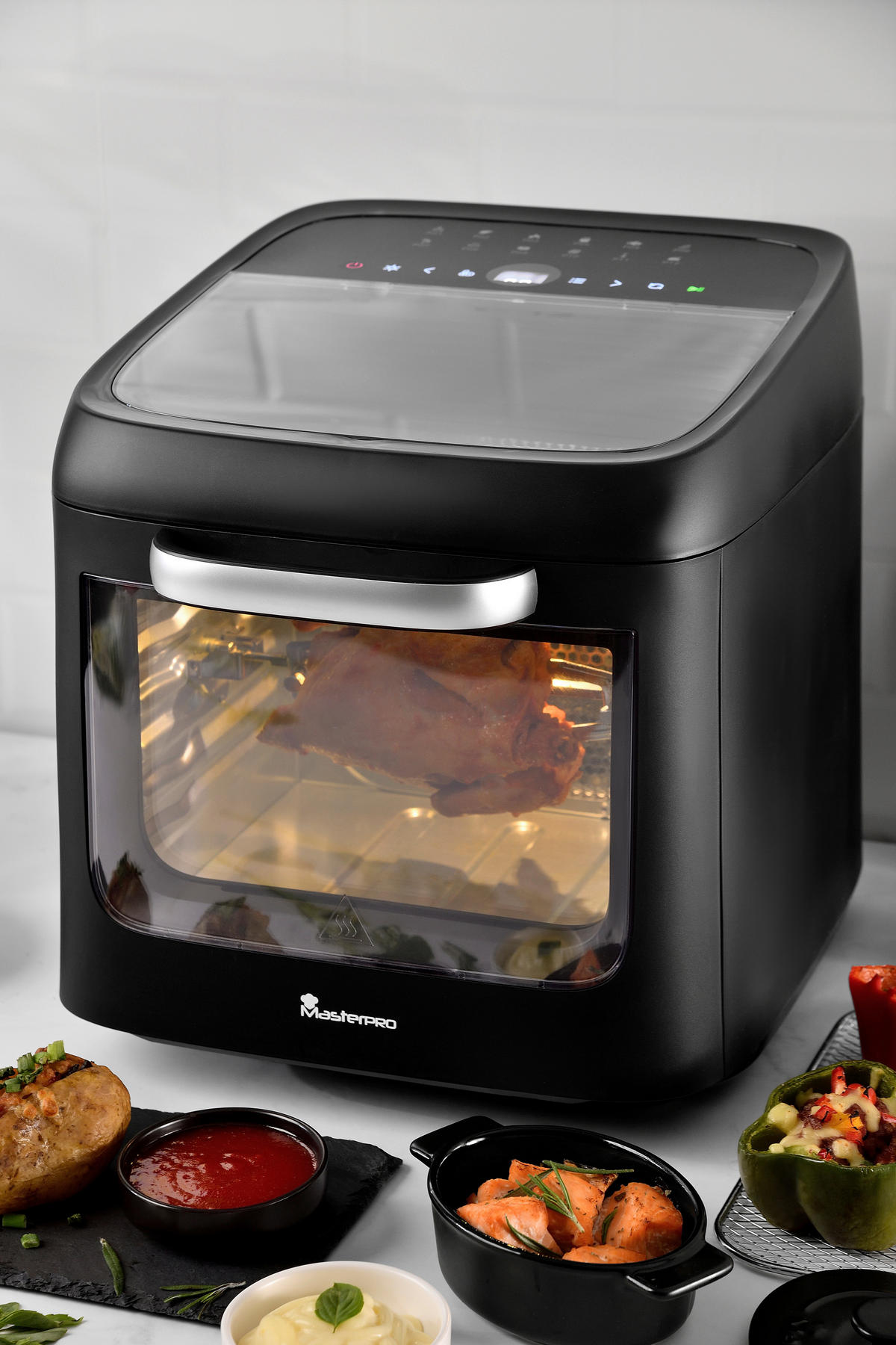 MASTERPRO Heißluftfritteuse ROCKET CYCLONE 1200 - schwarz - MASTERPRO