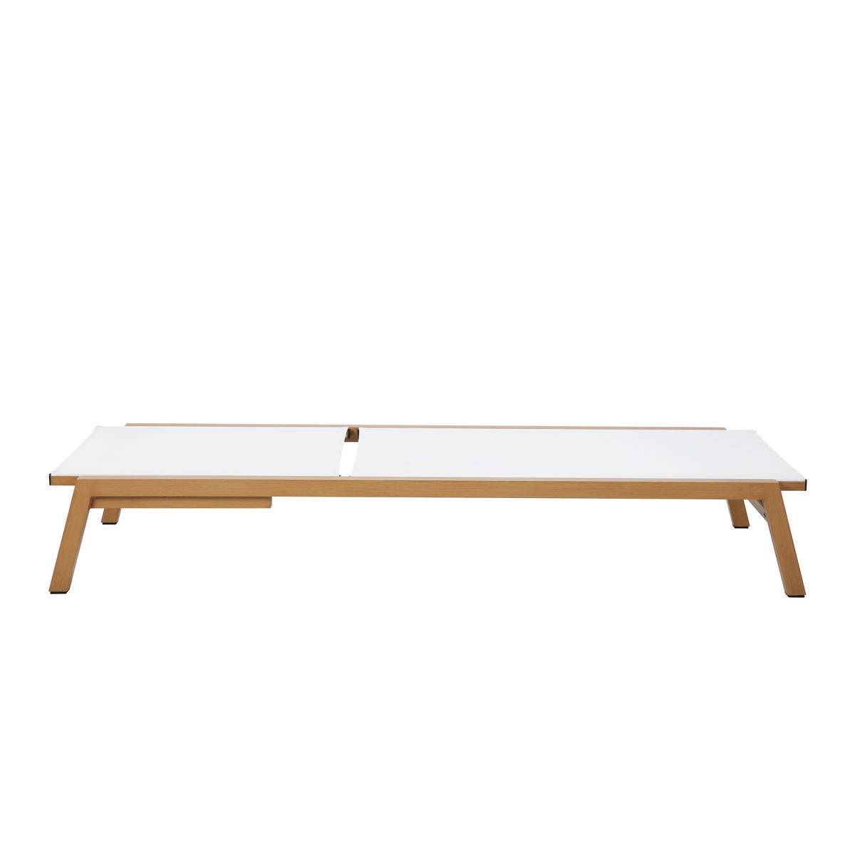 AXI Outdoor Living Gartenliege Logan braun Textil B/H/L: ca. 70x30x193 cm Logan - braun/creme (193,00/70,00/30,00cm) - AXI Outdoor Living