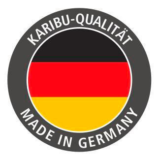 Karibu Stelzenhaus Ervin natur B/H/L: ca. 264x309x438 cm Ervin - blau/natur (438,00/264,00/309,00cm) - Karibu