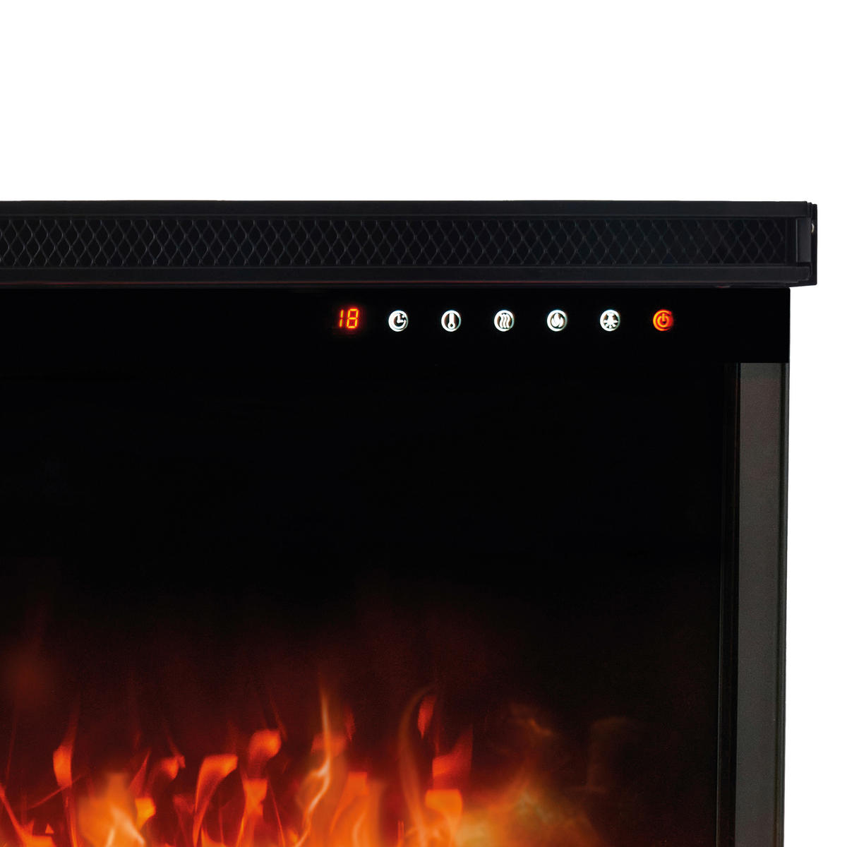 KAMINIO Elektrischer-Kamin LEA schwarz Metall B/H/T: ca. 107,1x43x20 cm ca. 1800 W LEA - schwarz (107,10/43,00/20,00cm) - KAMINIO
