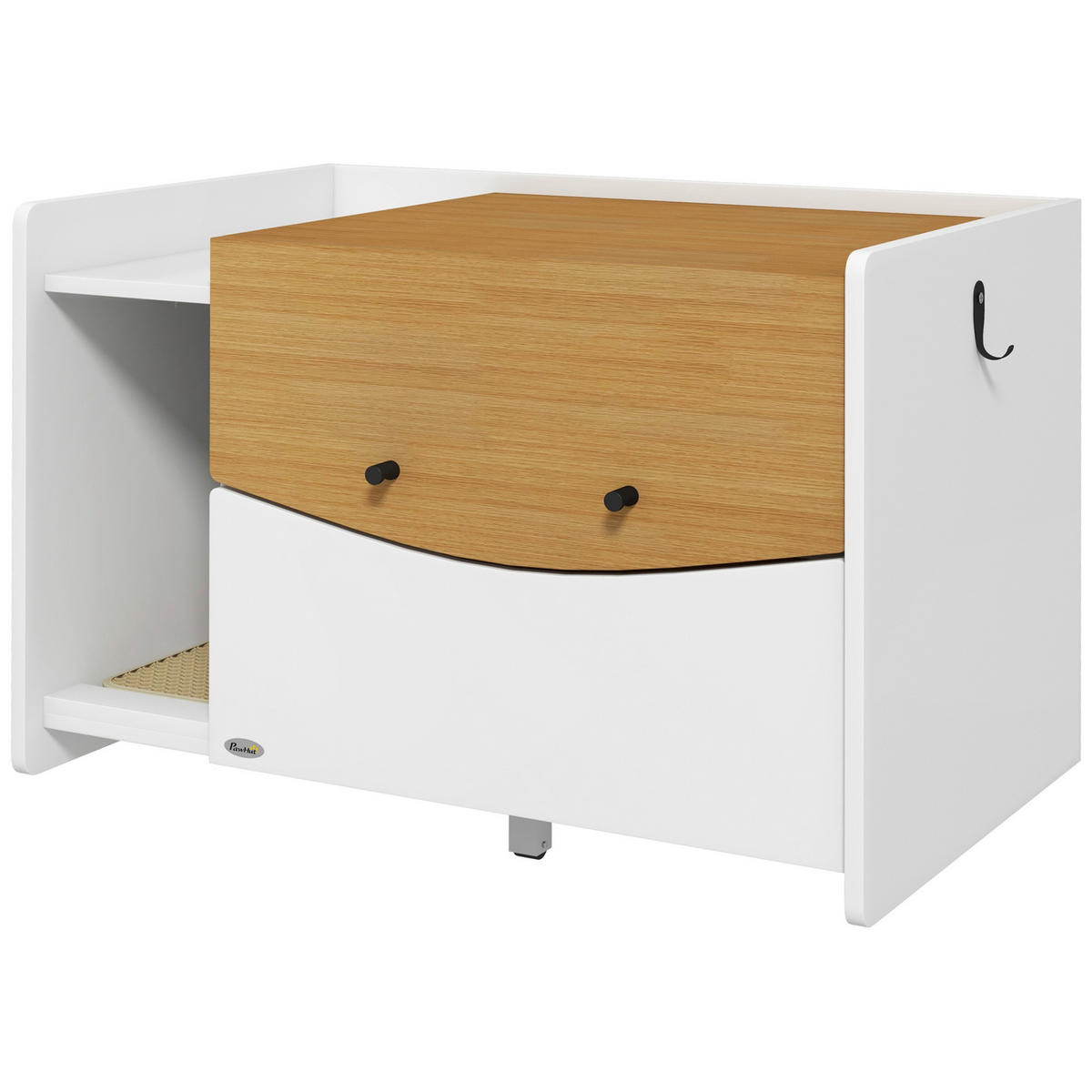 PawHut Schrank-Katzentoilette Eiche Spanplatte B/H/L: ca. 50x51x78 cm Schrank-Katzentoilette - Eiche (78,00/50,00/51,00cm) - PawHut