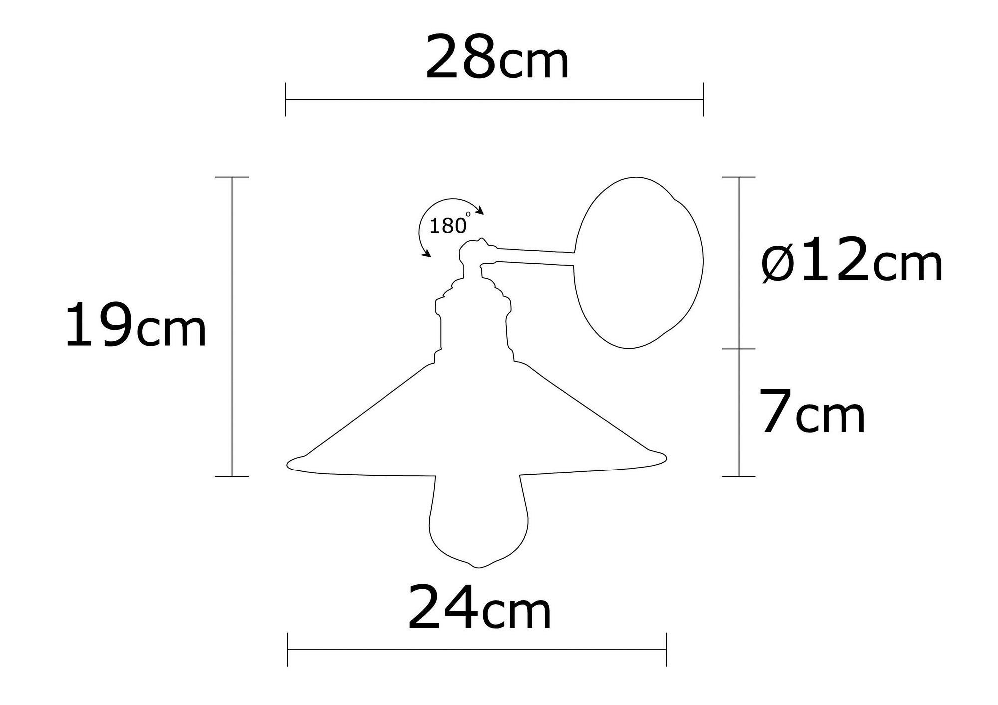 Thumbnail - Opviq Wandleuchte Berceste bronze Eisen B/H/T/L/D: ca. 24x20x24x24x24 cm E27 1 Brennstellen