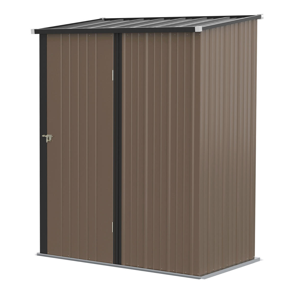 Outsunny Gartenhaus braun B/H/L: ca. 94,5x196x161,5 cm Gartenhaus - braun (161,50/94,50/196,00cm) - Outsunny