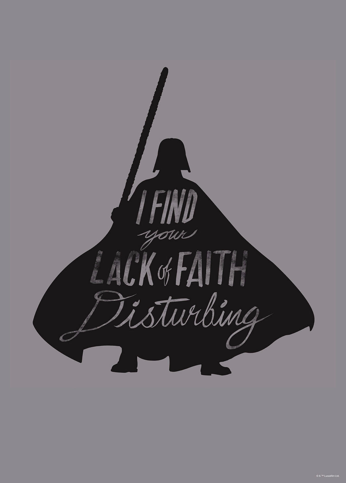 Komar Poster Star Wars Silhouette Quotes Vader Star Wars B/L: ca. 50x70 cm Star Wars Silhouette Quotes Vader - (50,00/70,00cm) - Komar