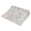 Papiertapete Blumenranke hellgrau dunkelgrau rosa B/L: ca. 53x1005 cm Papiertapete_A69703 - hellgrau/dunkelgrau (53,00/1005,00cm)