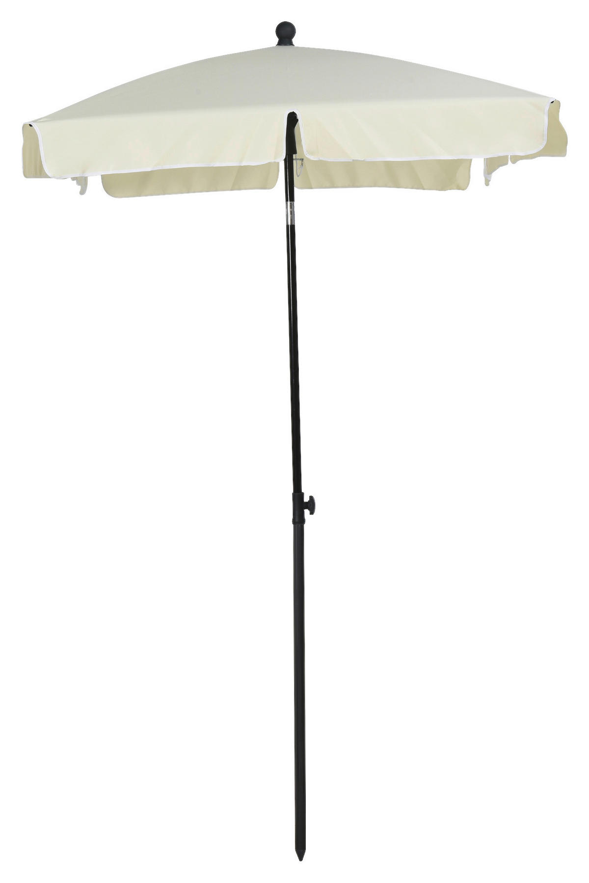 Outsunny Gartenschirm beige Aluminium B/H/L: ca. 125x235x200 cm Gartenschirm - beige (200,00/125,00/235,00cm) - Outsunny