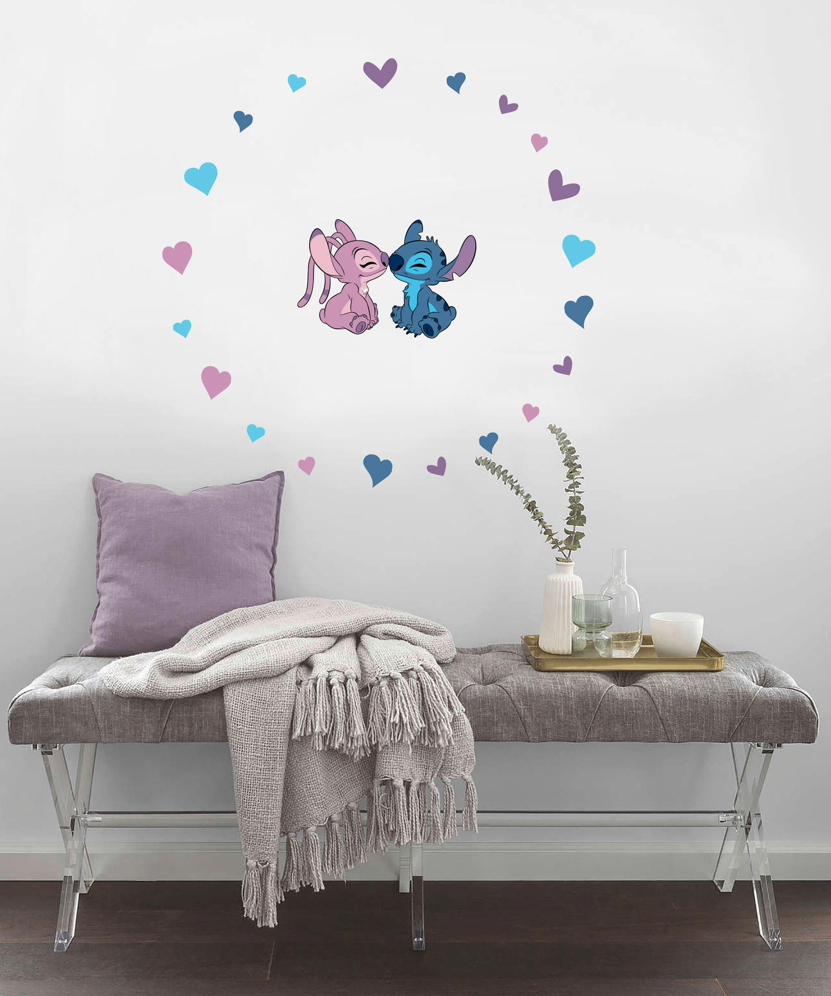 Komar Wandtattoo Stitch and Angel Cutie  Stitch and Angel Cutie B/L: ca. 50x70 cm Stitch and Angel Cutie - (50,00/70,00cm) - Komar