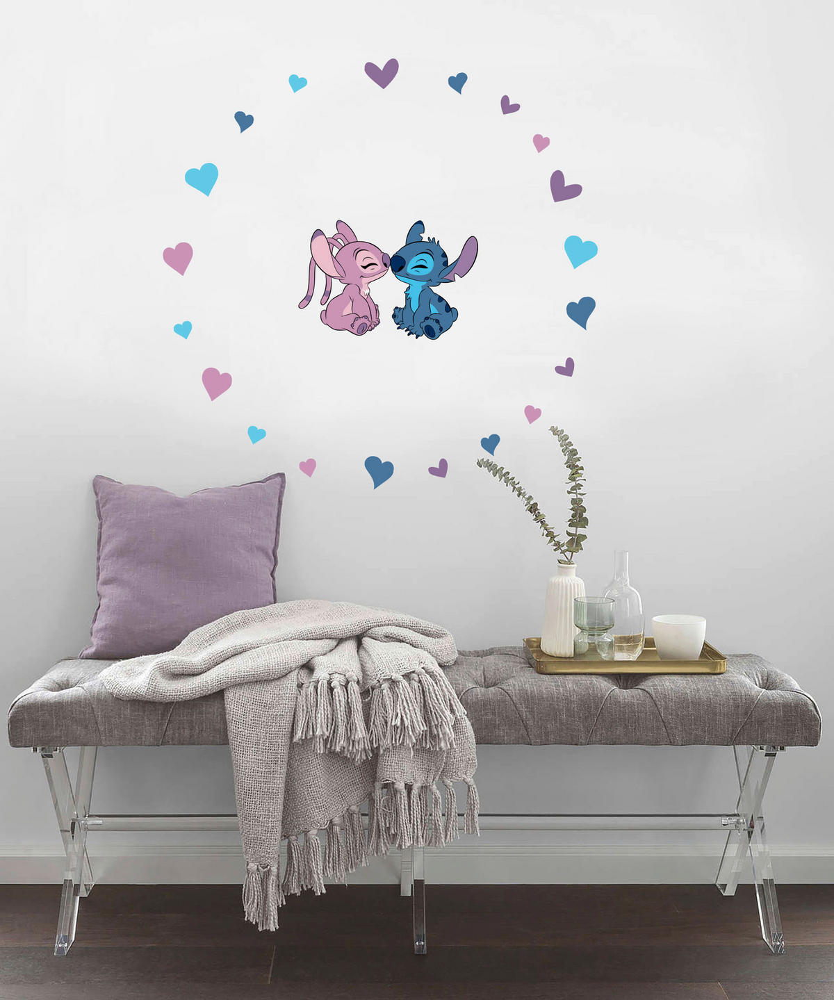 Komar Wandtattoo Stitch and Angel Cutie  Stitch and Angel Cutie B/L: ca. 50x70 cm Stitch and Angel Cutie - (50,00/70,00cm) - Komar
