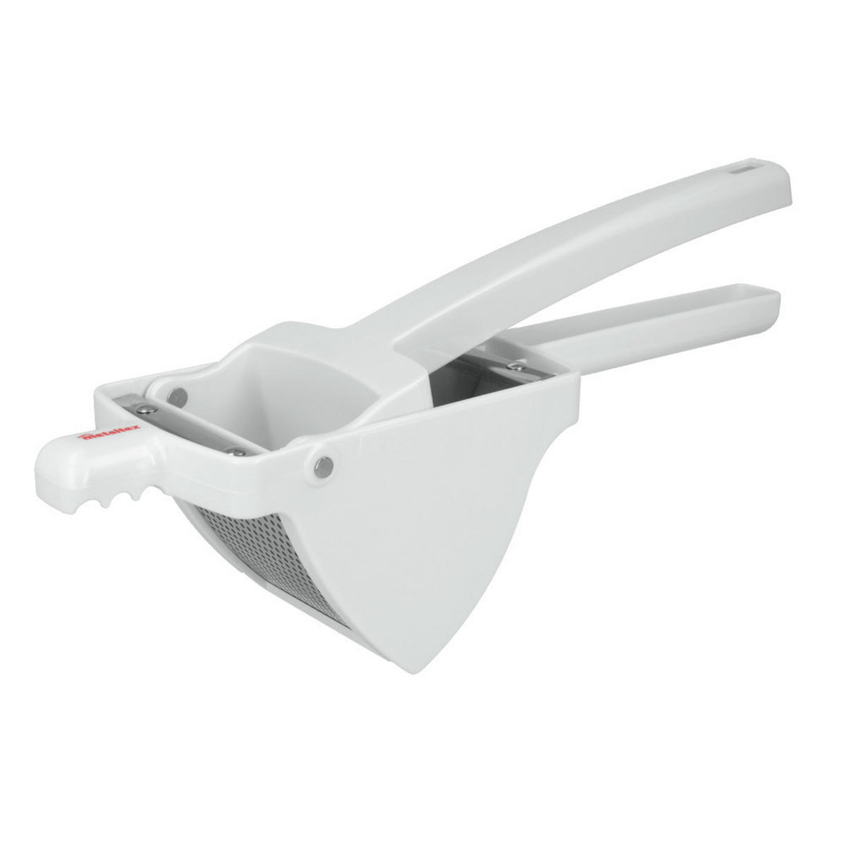 Metaltex Kartoffelpresse silber Edelstahl B/H/L: ca. 12,3x42,3x10 cm Kartoffelpresse - weiß/silber (10,00/12,30/42,30cm) - Metaltex