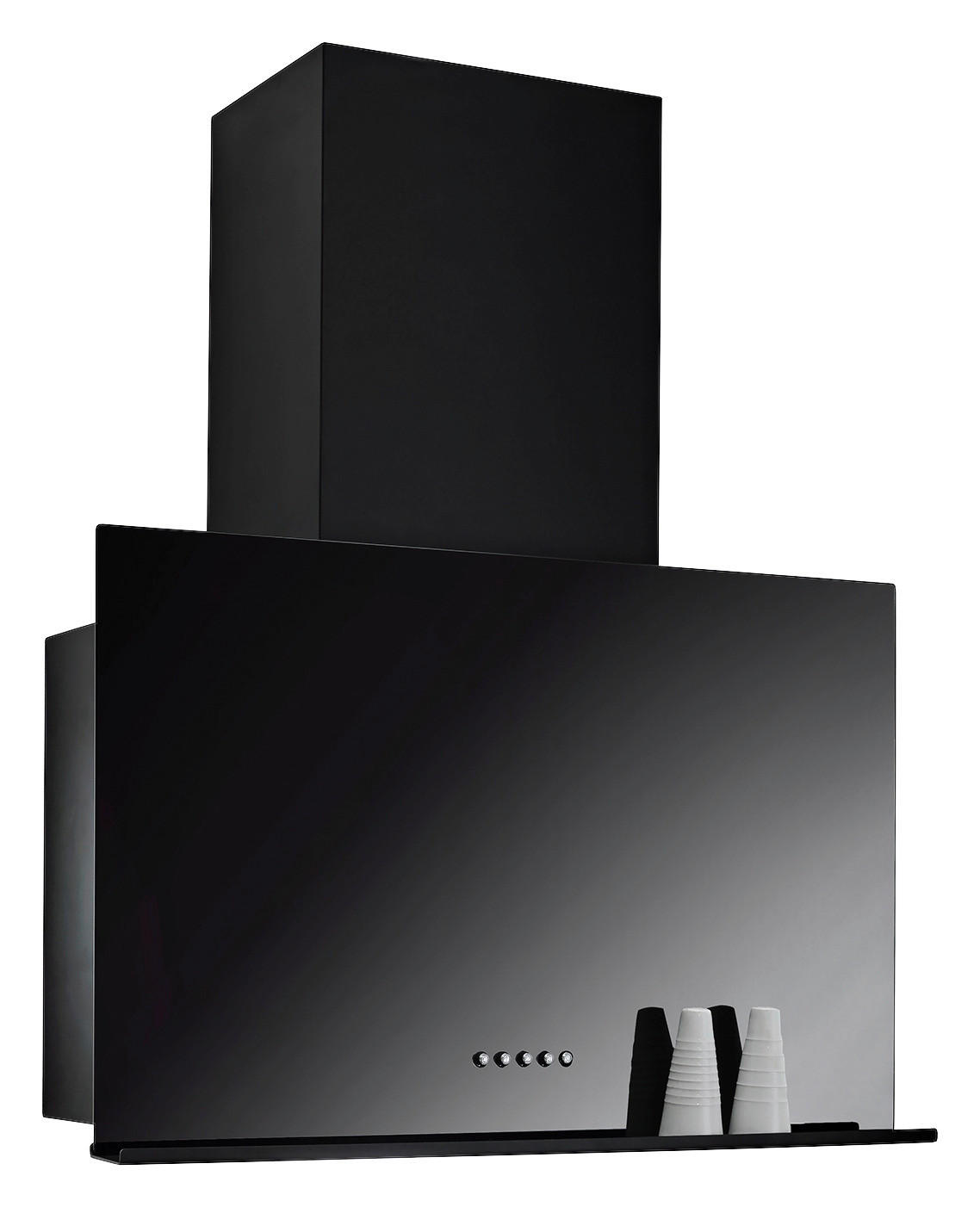 INTERPLAN Dunstabzugshaube Flat Black 60 schwarz B/H/T: ca. 60x39x30 cm Flat Black 60 - schwarz (60,00/39,00/30,00cm) - INTERPLAN
