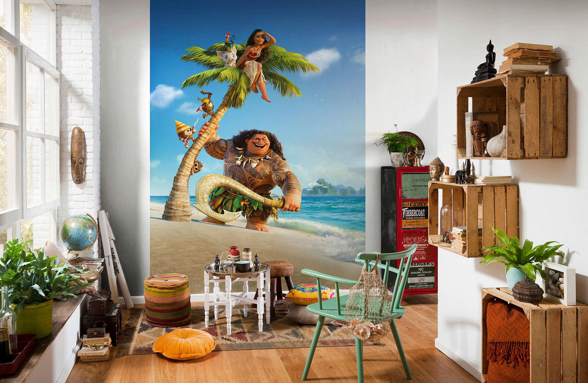 Komar Fototapete Moana and Maui multicolor B/H: ca. 184x248 cm Moana and Maui - multicolor (184,00/248,00cm) - Komar