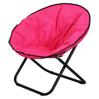 Outsunny Campingstuhl rosa Metall B/H/L: ca. 80x75x80 cm Campingstuhl - rosa (80,00/80,00/75,00cm) - Outsunny