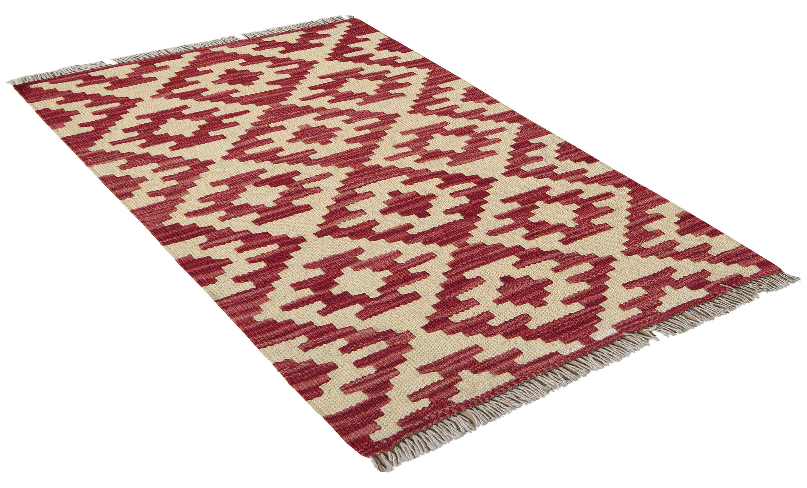 PersaTepp Teppich Kelim Gashgai rot B/H/L: ca. 62x1x88 cm Kelim Gashgai - rot (88,00/62,00/1,00cm) - PersaTepp
