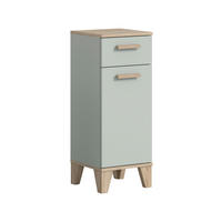 Badkommode STAR hellgrün Eiche hell Nachbildung B/H/T: ca. 34x87x31 cm STAR - hellgrün (34,00/87,00/31,00cm) - xonox.home