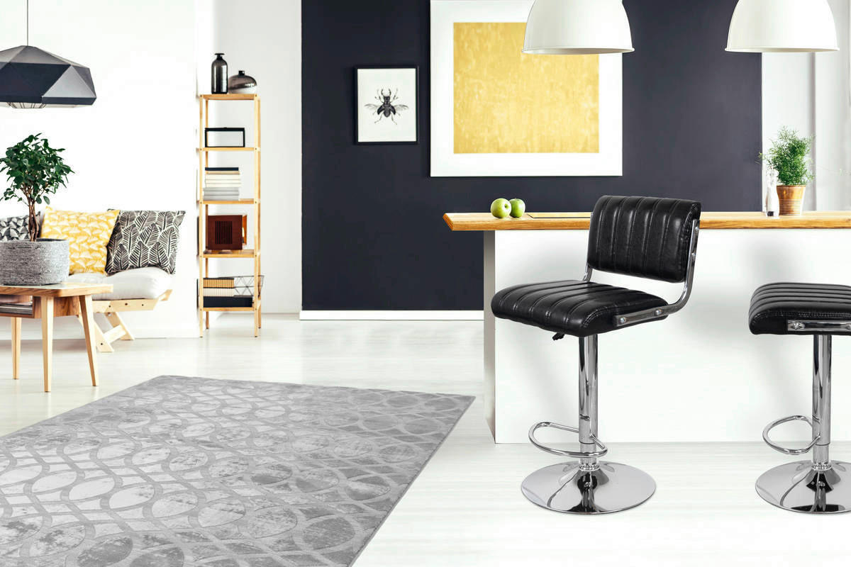 Barhocker Midnight 700 2er schwarz Kunstleder B/H/T: ca. 42x109x42 cm Midnight 700 2er - schwarz/Chrom (42,00/109,00/42,00cm) - 360 Living