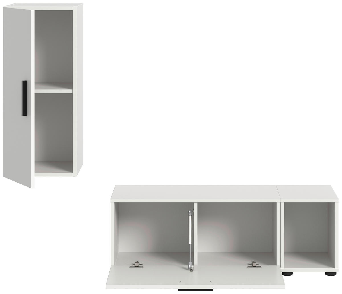 Wohnwand-Set TheOne weiß B/H/T: ca. 75x32x34 cm TheOne - weiß (75,00/32,00/34,00cm)