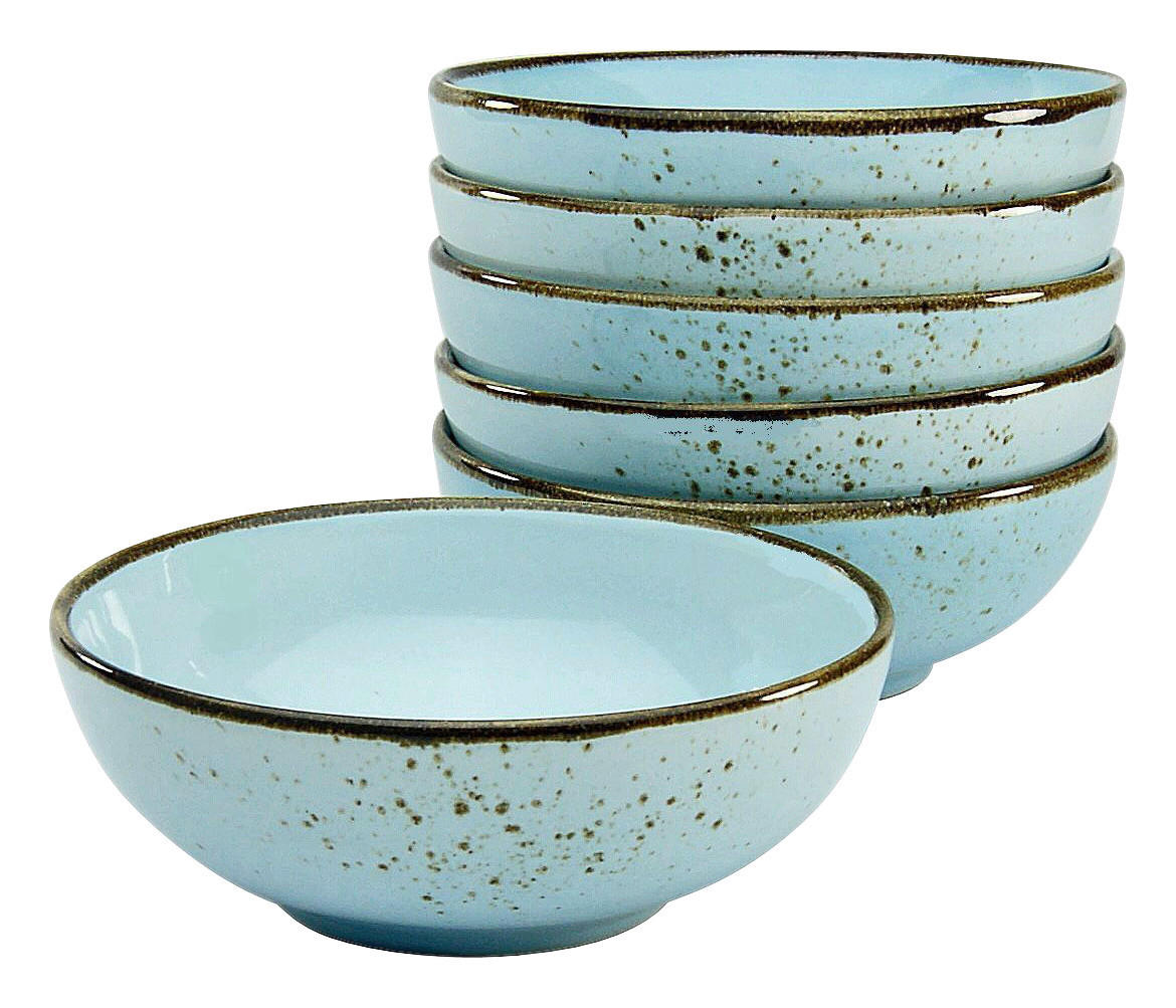 CreaTable Schalen-Set NATURE COLLECTION hellblau Steinzeug D: ca. 16,5 cm