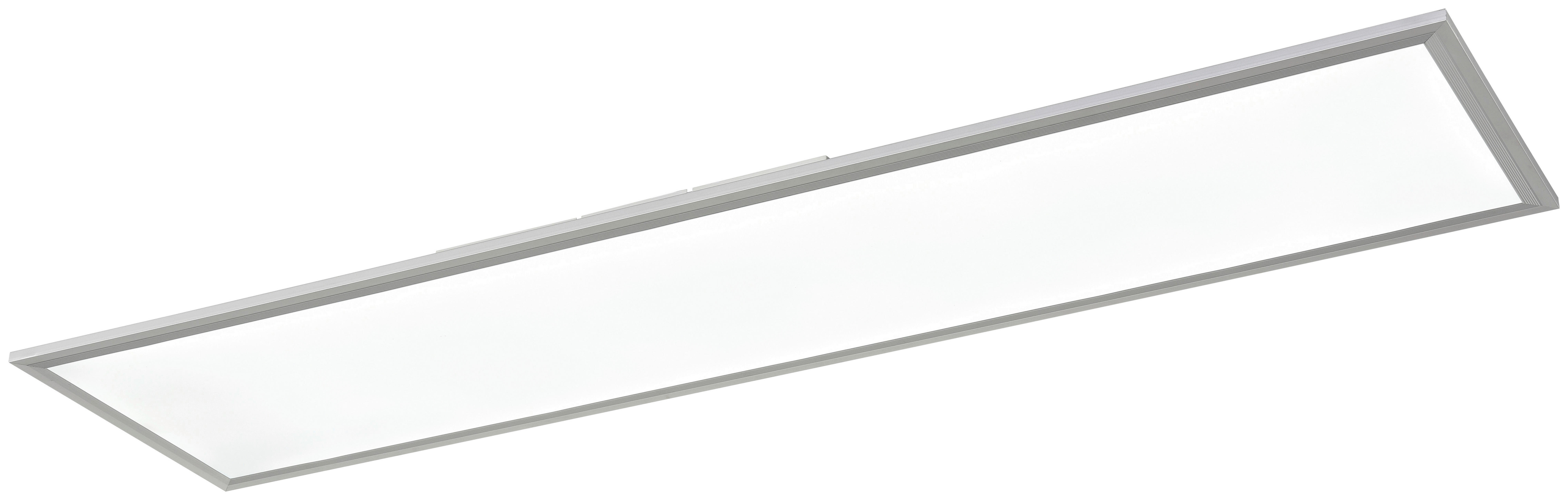 POCOline Deckenpanel Plano weiß silber Kunststoff Aluminium B/H/L: ca. 30x7x120 cm LED-Deckenpanel_Plano - weiß/silber (120,00/30,00/7,00cm) - POCOline