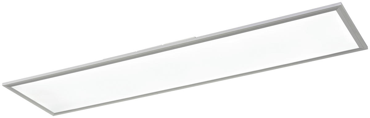 POCOline Deckenpanel Plano weiß silber Kunststoff Aluminium B/H/L: ca. 30x7x120 cm LED-Deckenpanel_Plano - weiß/silber (120,00/30,00/7,00cm) - POCOline