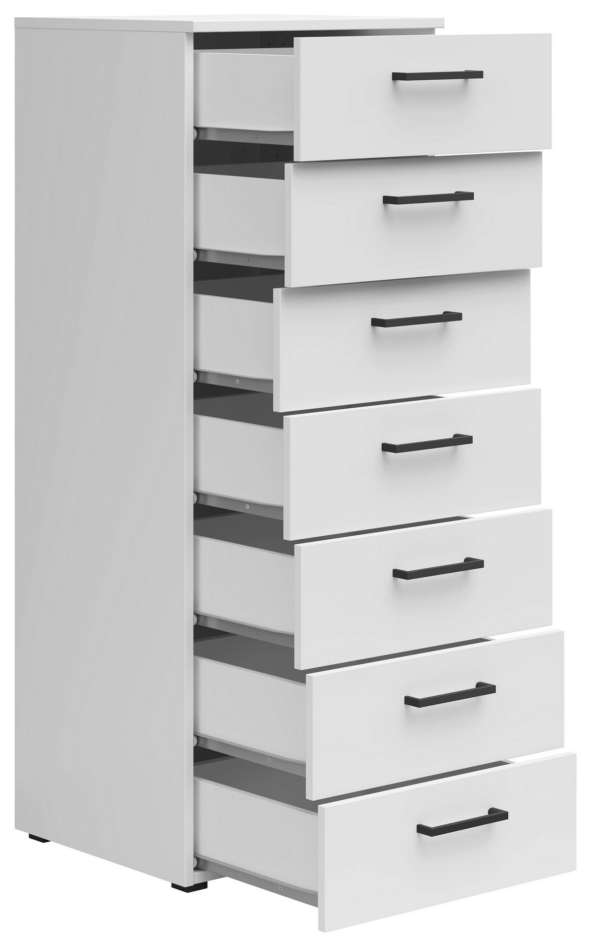 Kommode Multi-Stauraum Typ 18 weiß B/H/T: ca. 45x115x40 cm Multi-Stauraum Typ 18 - weiß (45,00/115,00/40,00cm)