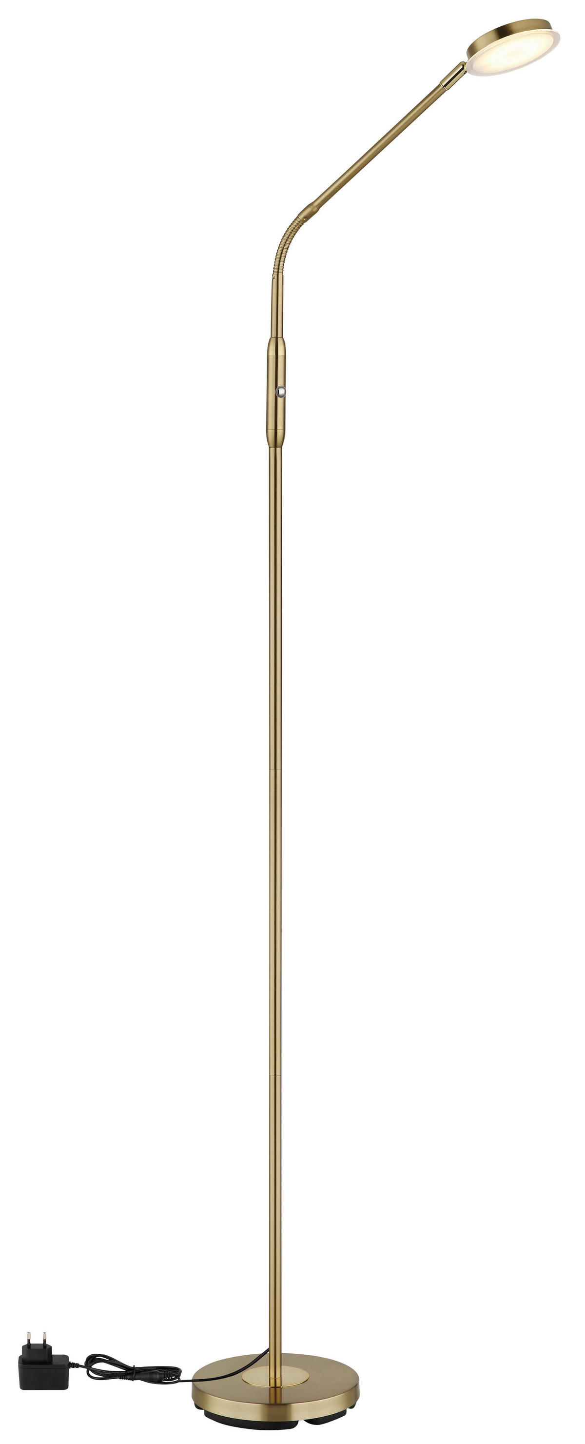 GLOBO Stehleuchte messing Metall B/H/L: ca. 20x173x52 cm 1 Brennstellen SILVIO - messing (52,00/20,00/173,00cm) - GLOBO