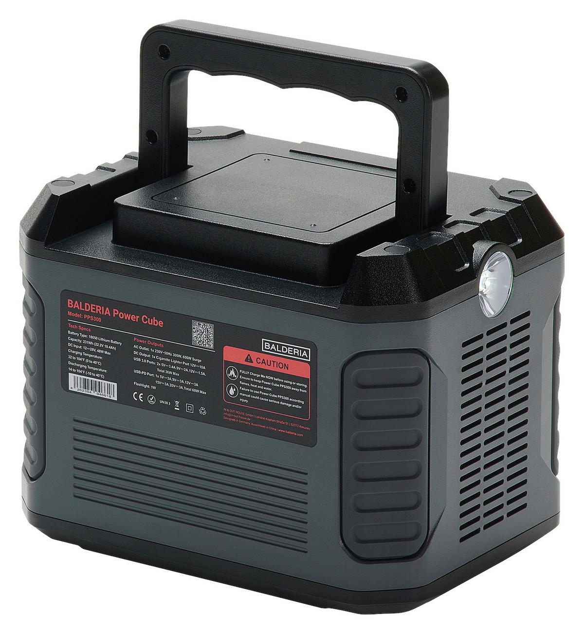 Balderia Powerstation PPS300 B/H/T: ca. 19,2x14,8x14,2 cm BALDERIA Power Cube PPS300 - (19,20/14,80/14,20cm) - Balderia