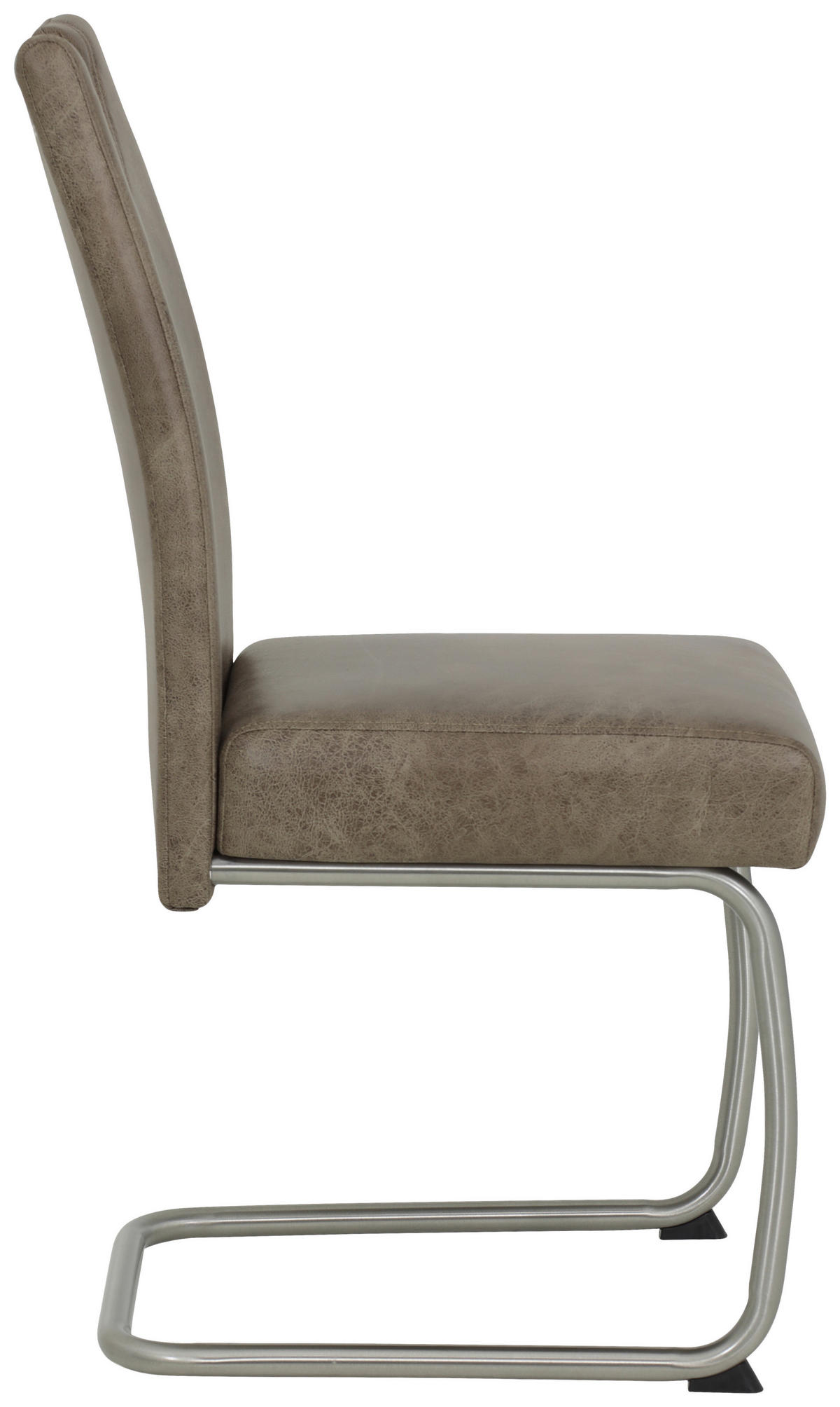 Schwingstuhl Sophia 4er Set schlamm Vintage Microfaser B/H/T: ca. 43x99x58 cm Sophia 4er Set - schlamm/Edelstahl (43,00/99,00/58,00cm) - Hela