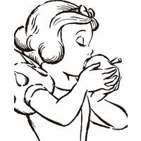 Komar Poster Snow White Apple Bite - white Disney B/L: ca. 40x50 cm Snow White Apple Bite - white - (40,00/50,00cm) - Komar