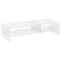 HOMCOM Monitorständer transparent Monitorständer - transparent (12,00/19,00/50,80cm) - HOMCOM