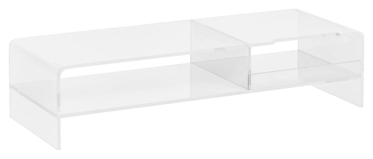 HOMCOM Monitorständer transparent Monitorständer - transparent (12,00/19,00/50,80cm) - HOMCOM