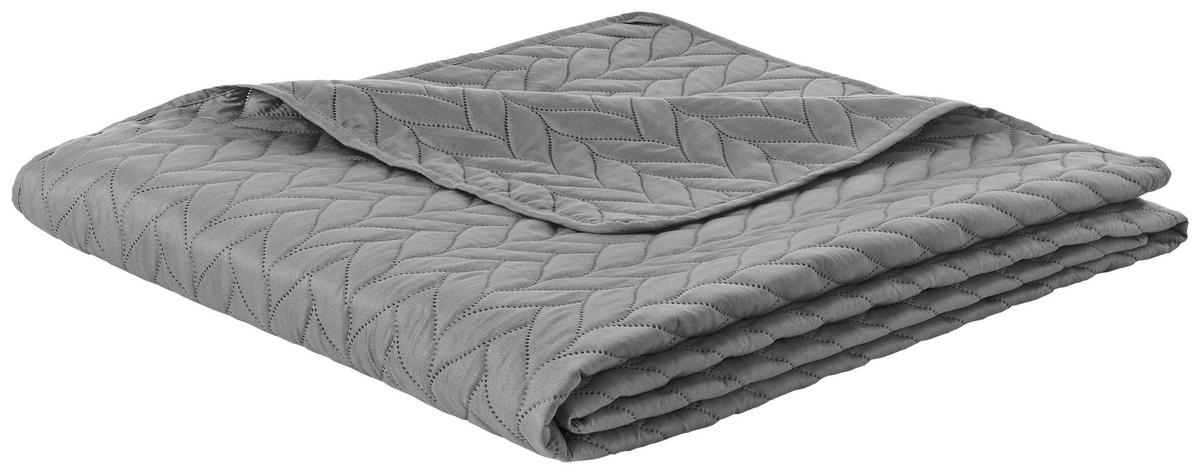 Tagesdecke Tagesdecke_Zopfmuster grau - grau (220,00/240,00cm)