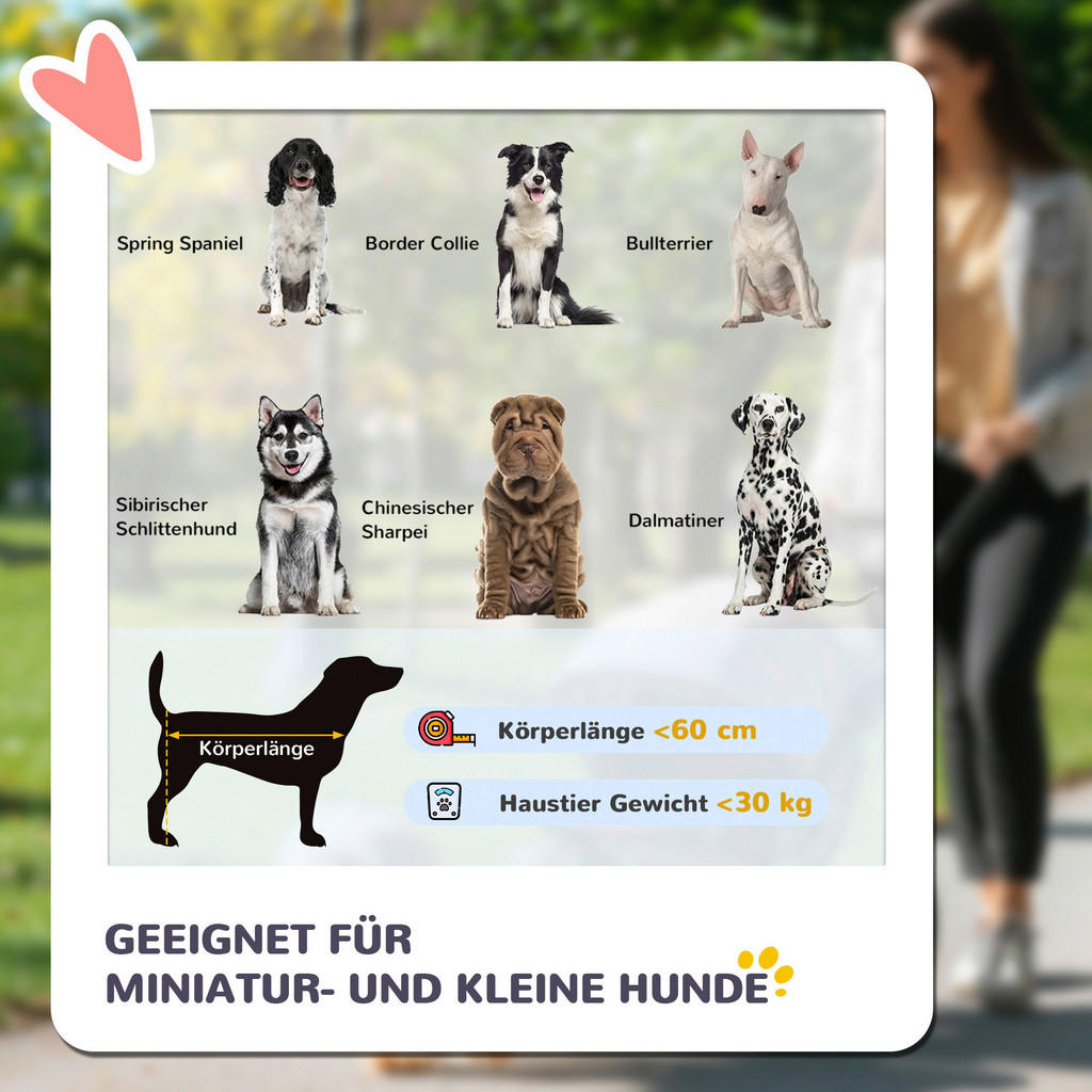 Thumbnail - PawHut Hundebuggy rot Polyester-Mischgewebe B/H/L: ca. 65x100x112 cm
