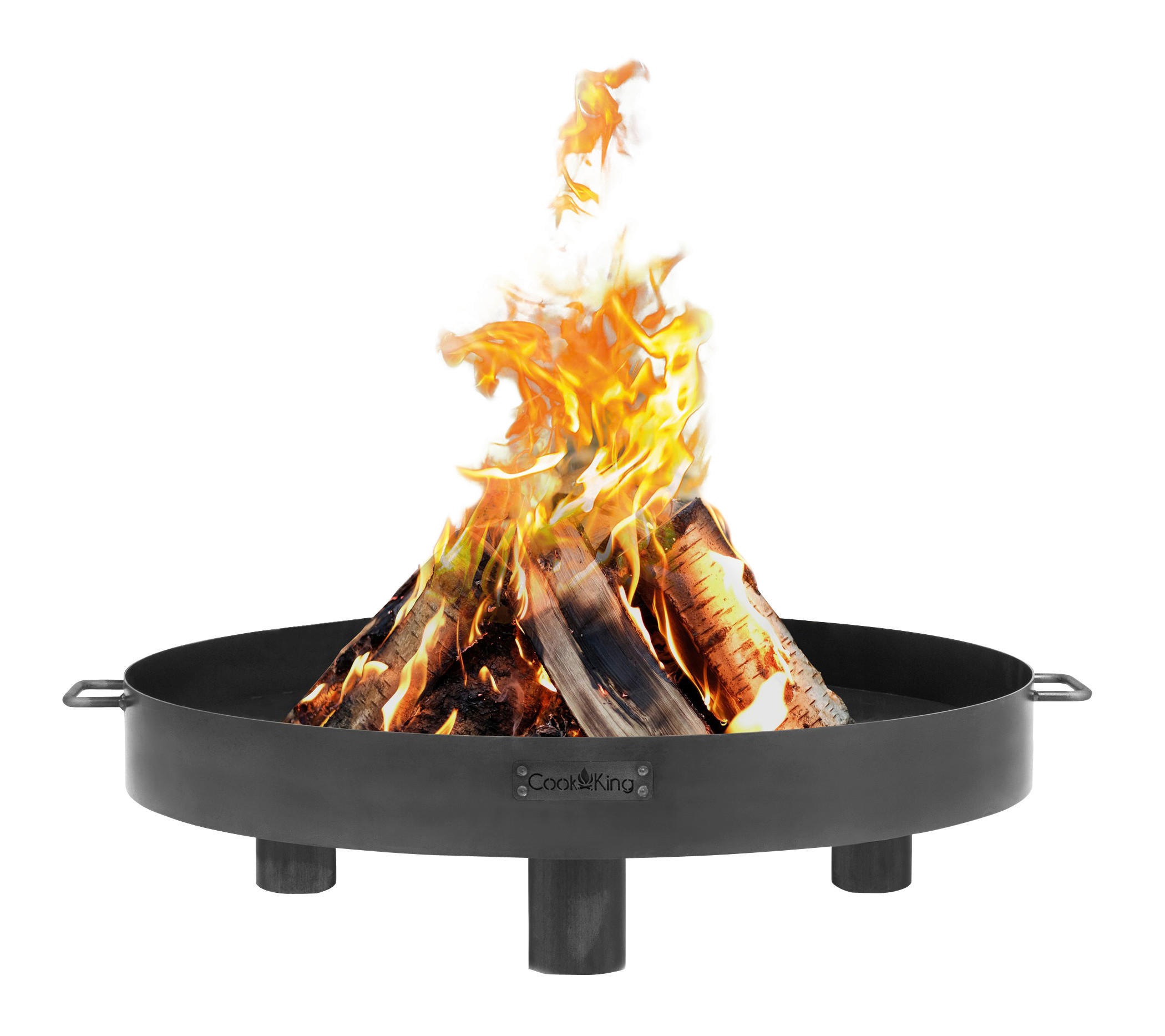 CookKing Feuerschale Tunis 60 schwarz Stahl B/H/T: ca. 60x20x60 cm Tunis 60 - schwarz (60,00/20,00/60,00cm) - CookKing